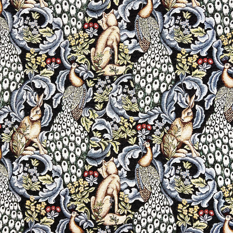 William Morris Tapestries - Forest Charcoal