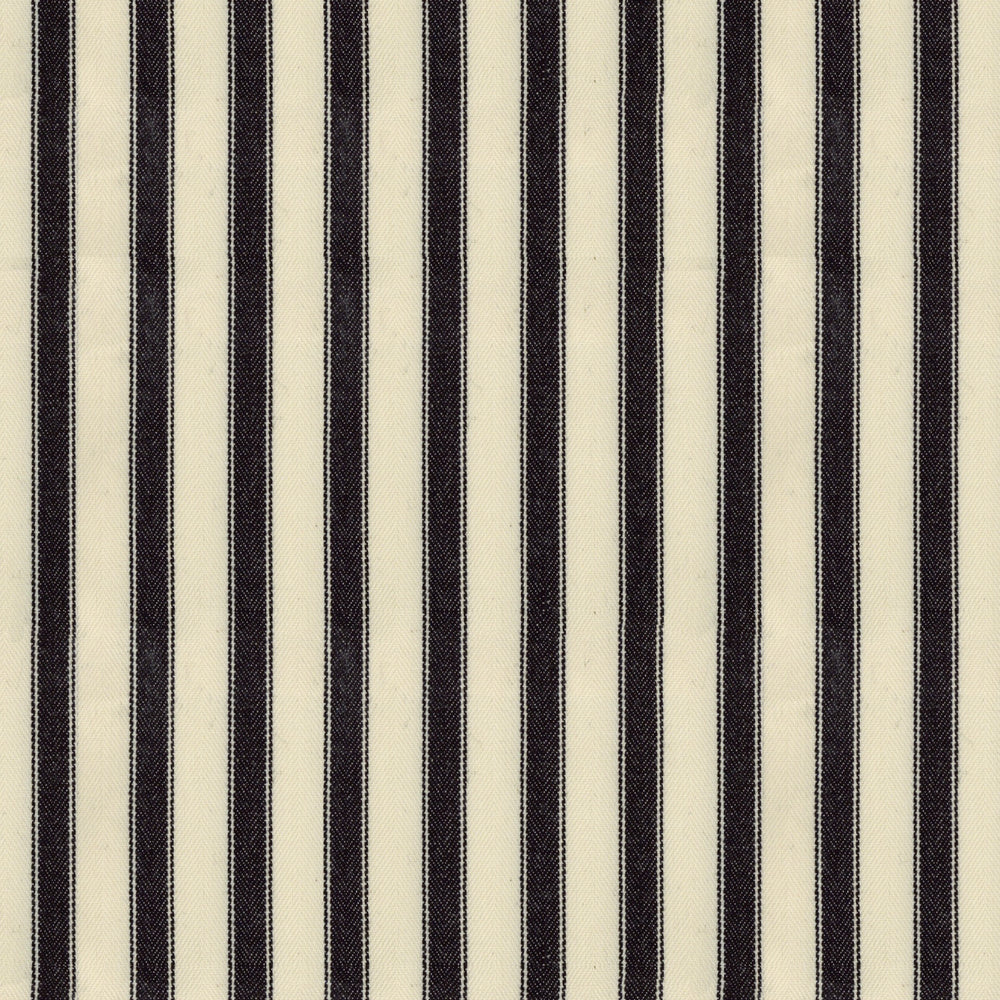 Ian Mankin Ticking Stripe 2 Black
