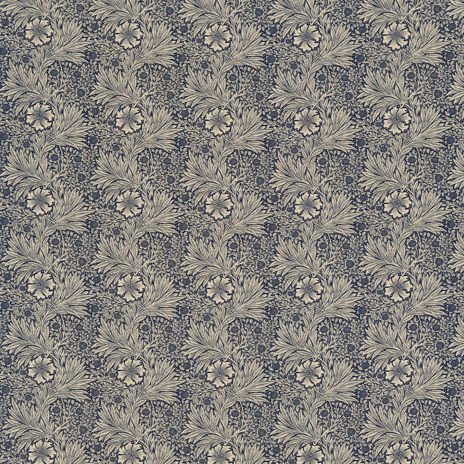 Morris & Co - Marigold Indigo Linen