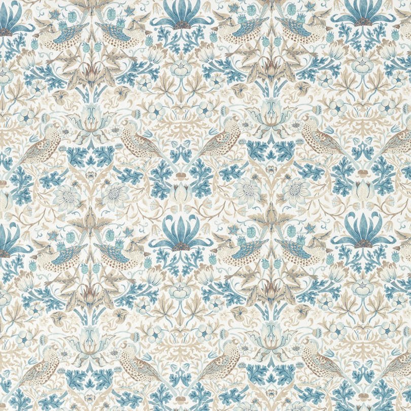 Morris & Co - Strawberry Thief Slate Vellum