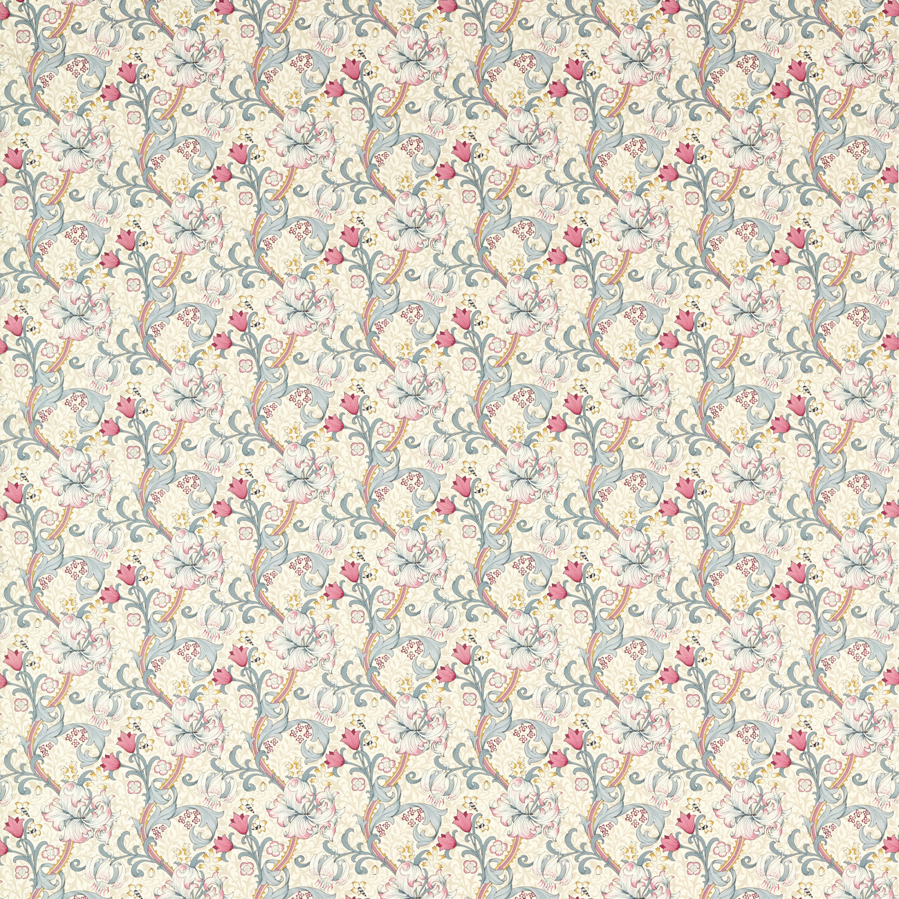 William Morris Golden Lily Dove/Plum