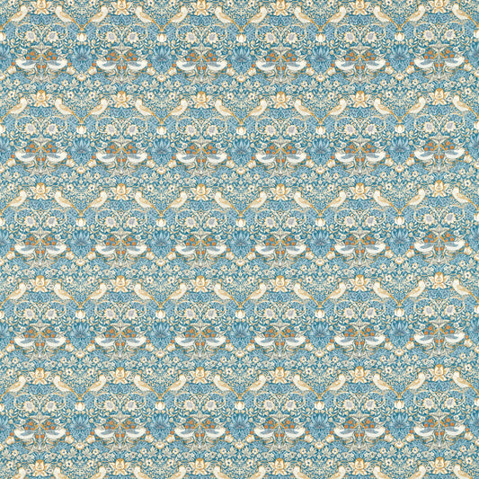 William Morris Strawberry Thief Denim/Spice