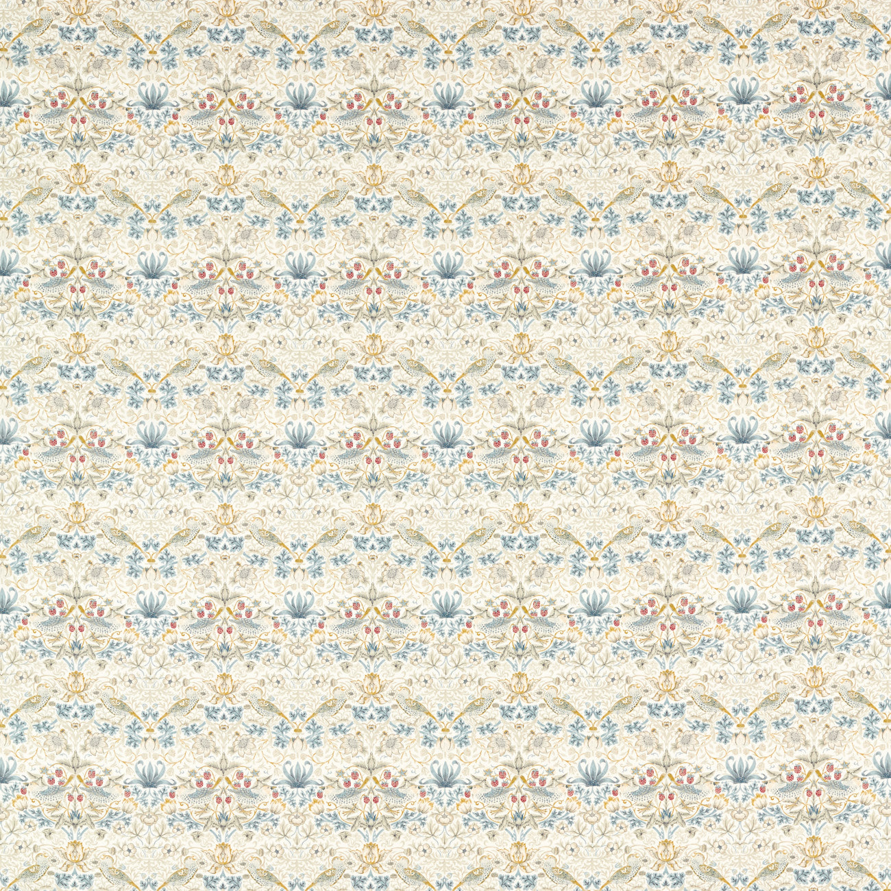 William Morris Strawberry Thief Linen/Plum