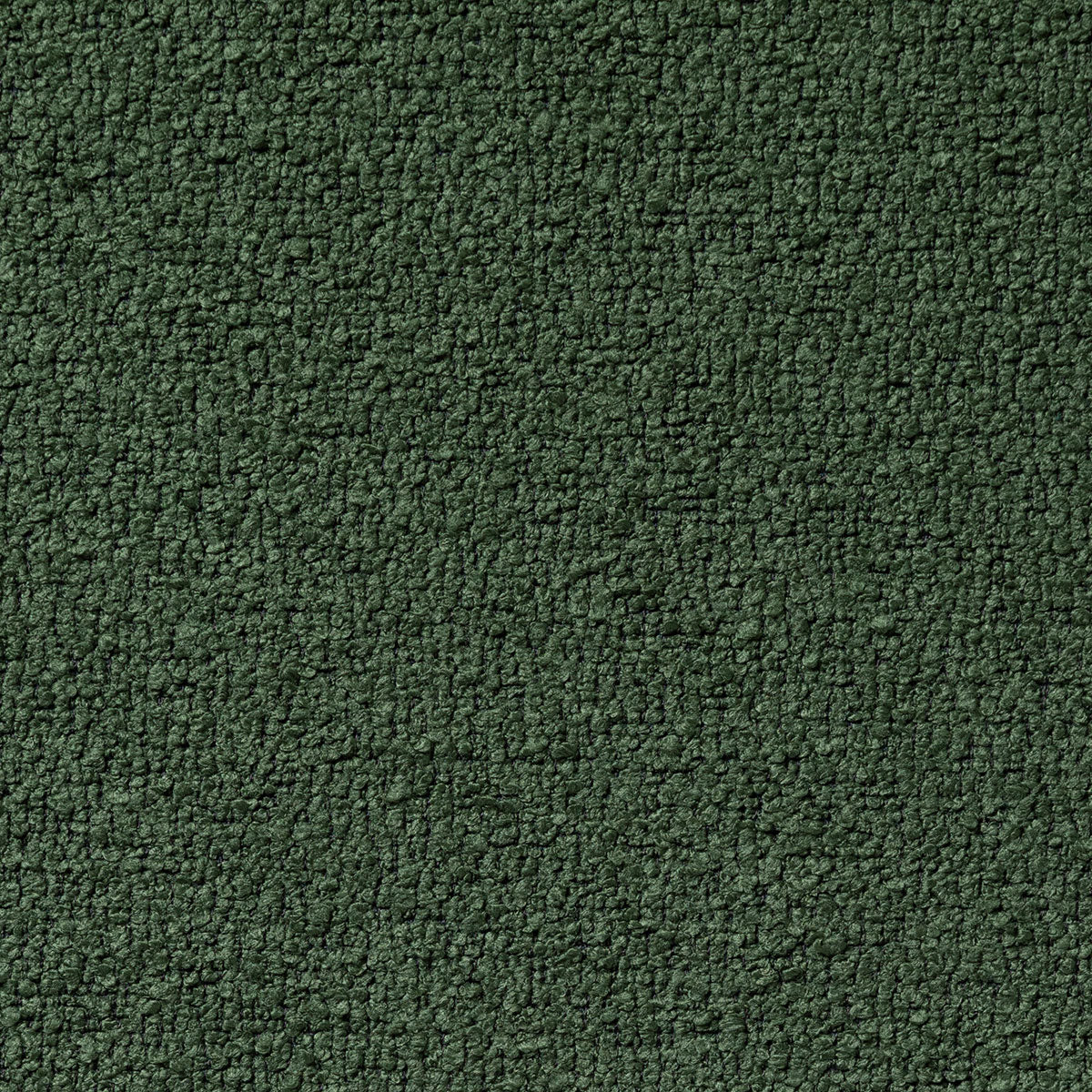 A dark sage green boucle textured fabric