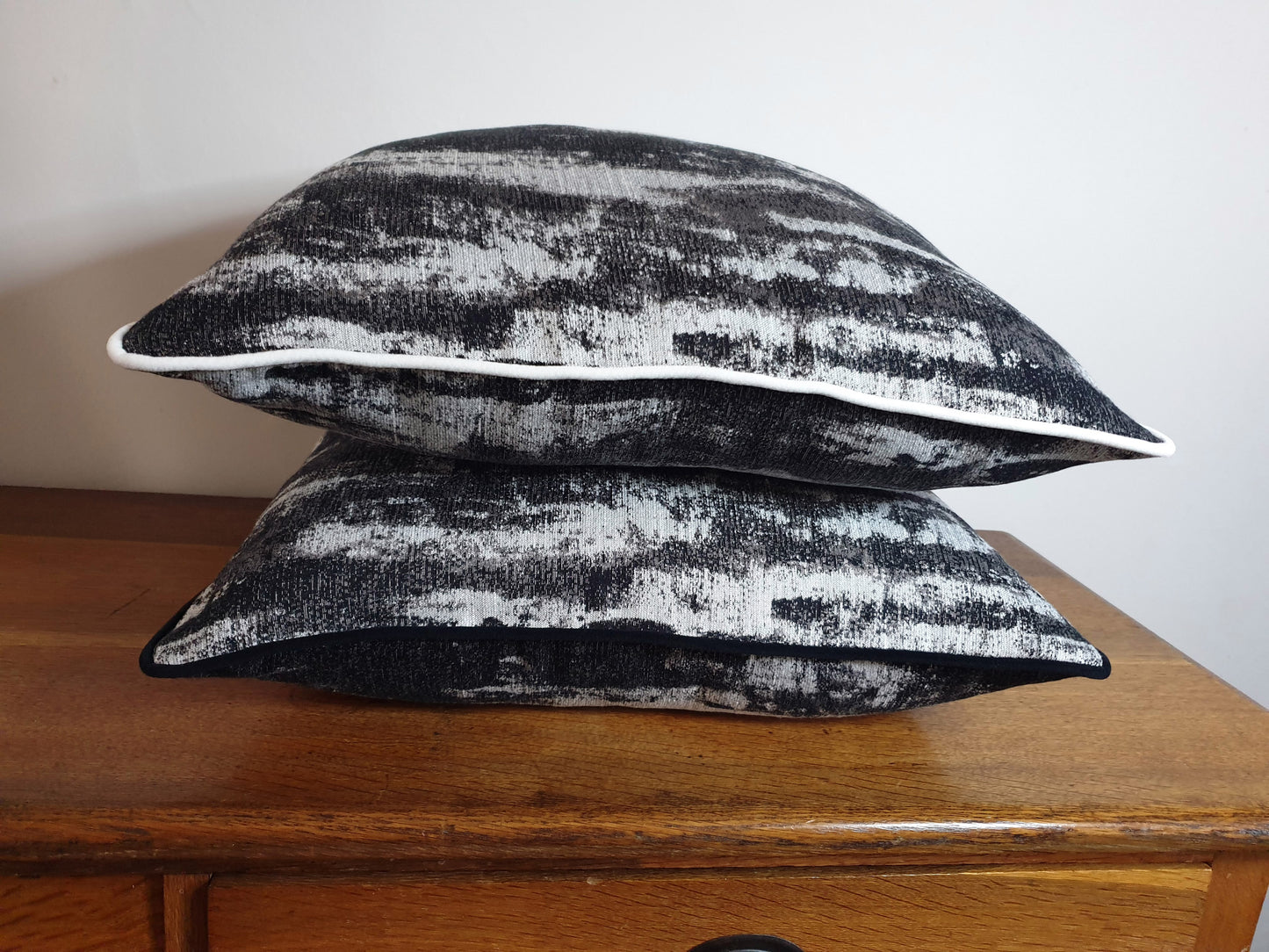 Monochrome Abstract Scatter Cushion Cover