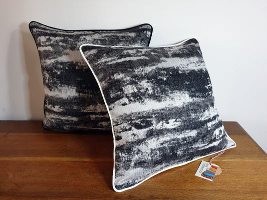 Monochrome Abstract Scatter Cushion Cover