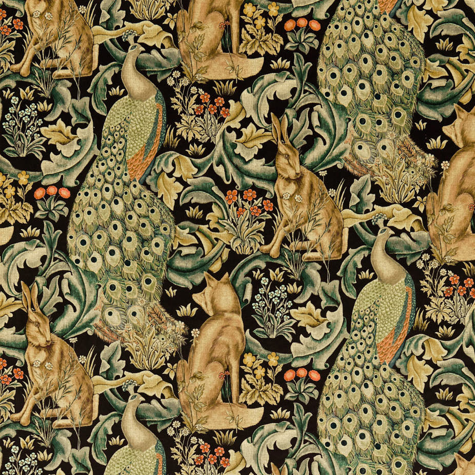 Morris & Co - Forest Velvet Charcoal