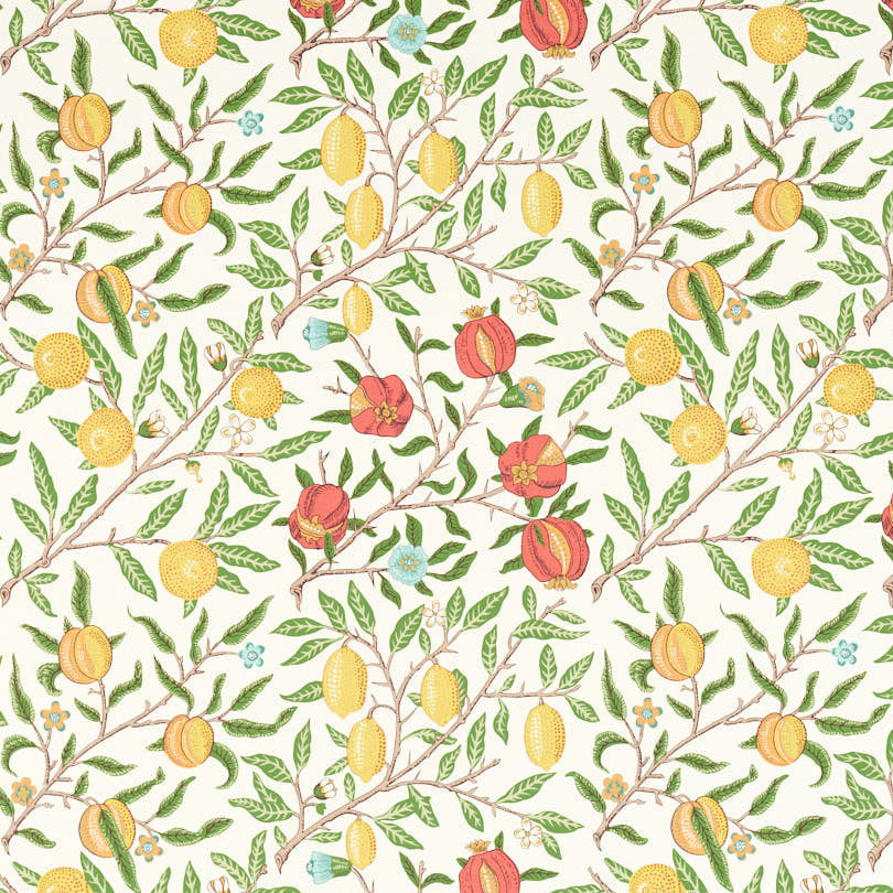 Morris & Co - Fruit Leaf Green Madder