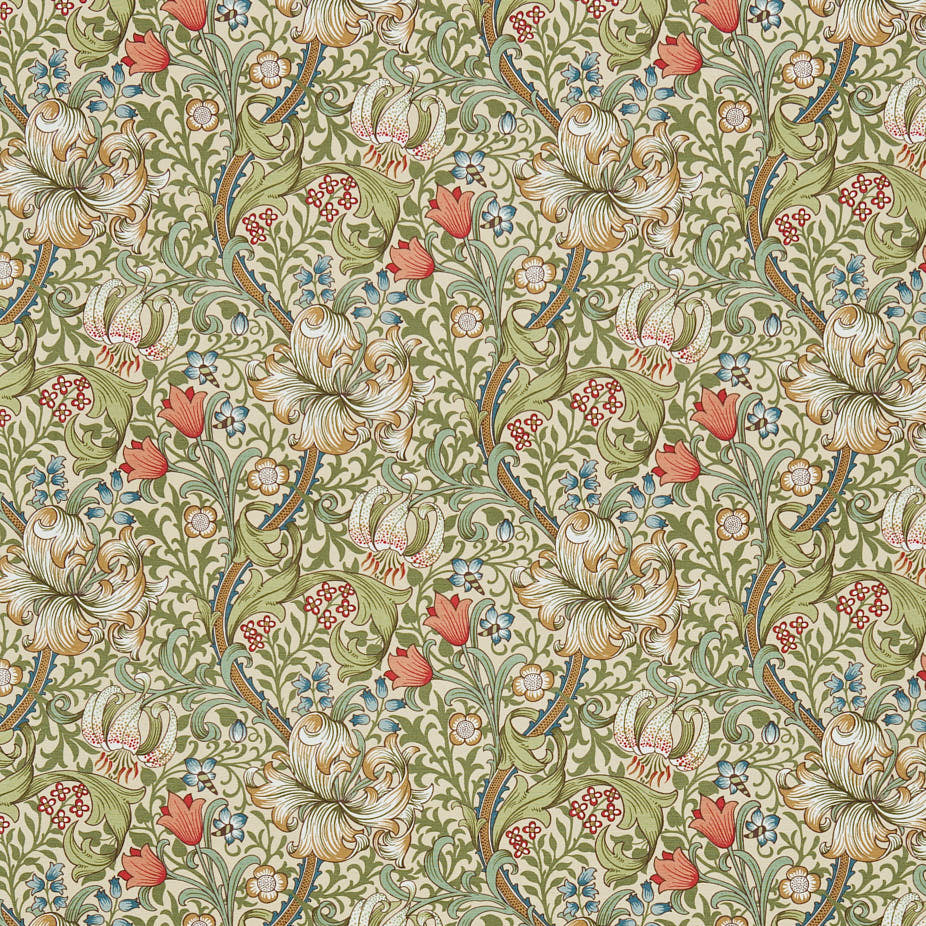 Morris & Co - Golden Lily Green Gold