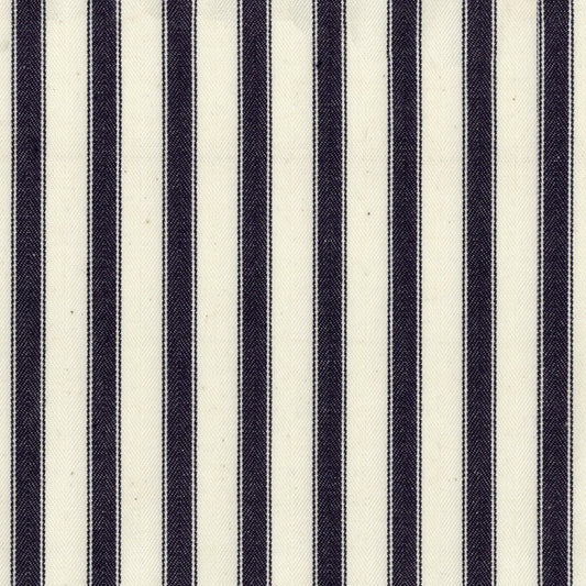 Ian Mankin Ticking Stripe 2 Dark Navy