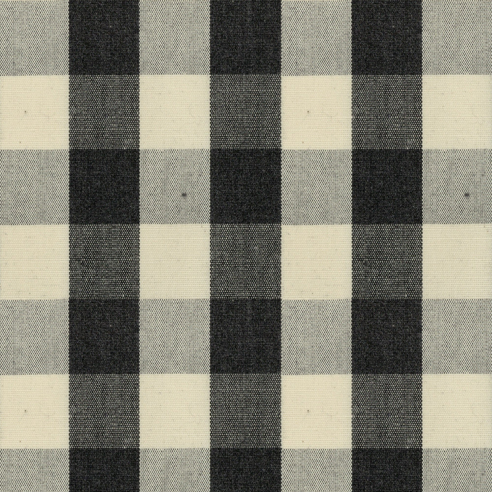Ian Mankin Suffolk Check Black