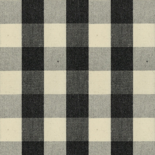 Ian Mankin Suffolk Check Black