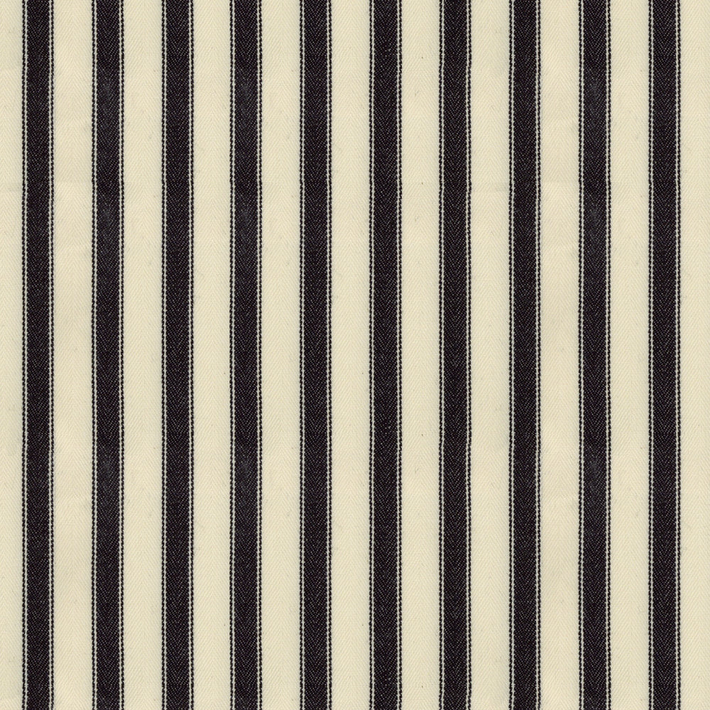 Ian Mankin Ticking Stripe 2 Black