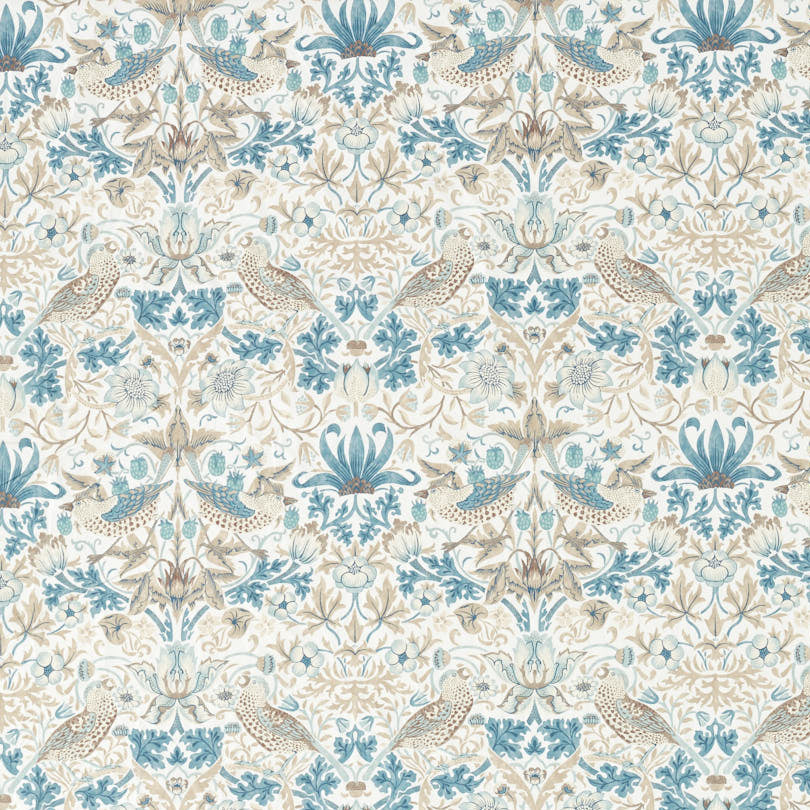 Morris & Co - Strawberry Thief Slate Vellum