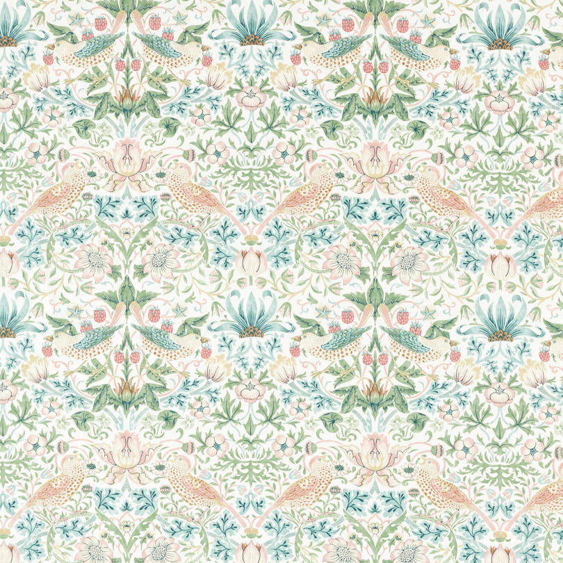 Morris & Co - Strawberry Thief Cochineal Willow