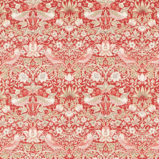 Morris & Co - Strawberry Thief Indian Red