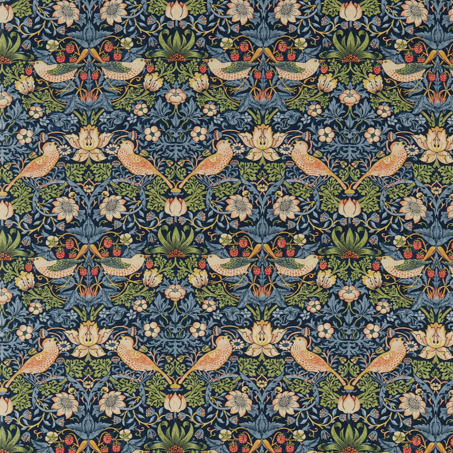 Morris & Co - Strawberry Thief Indigo Mineral