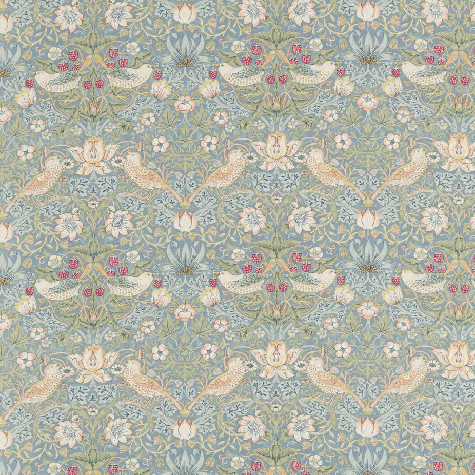 Morris & Co - Strawberry Thief Slate Vellum