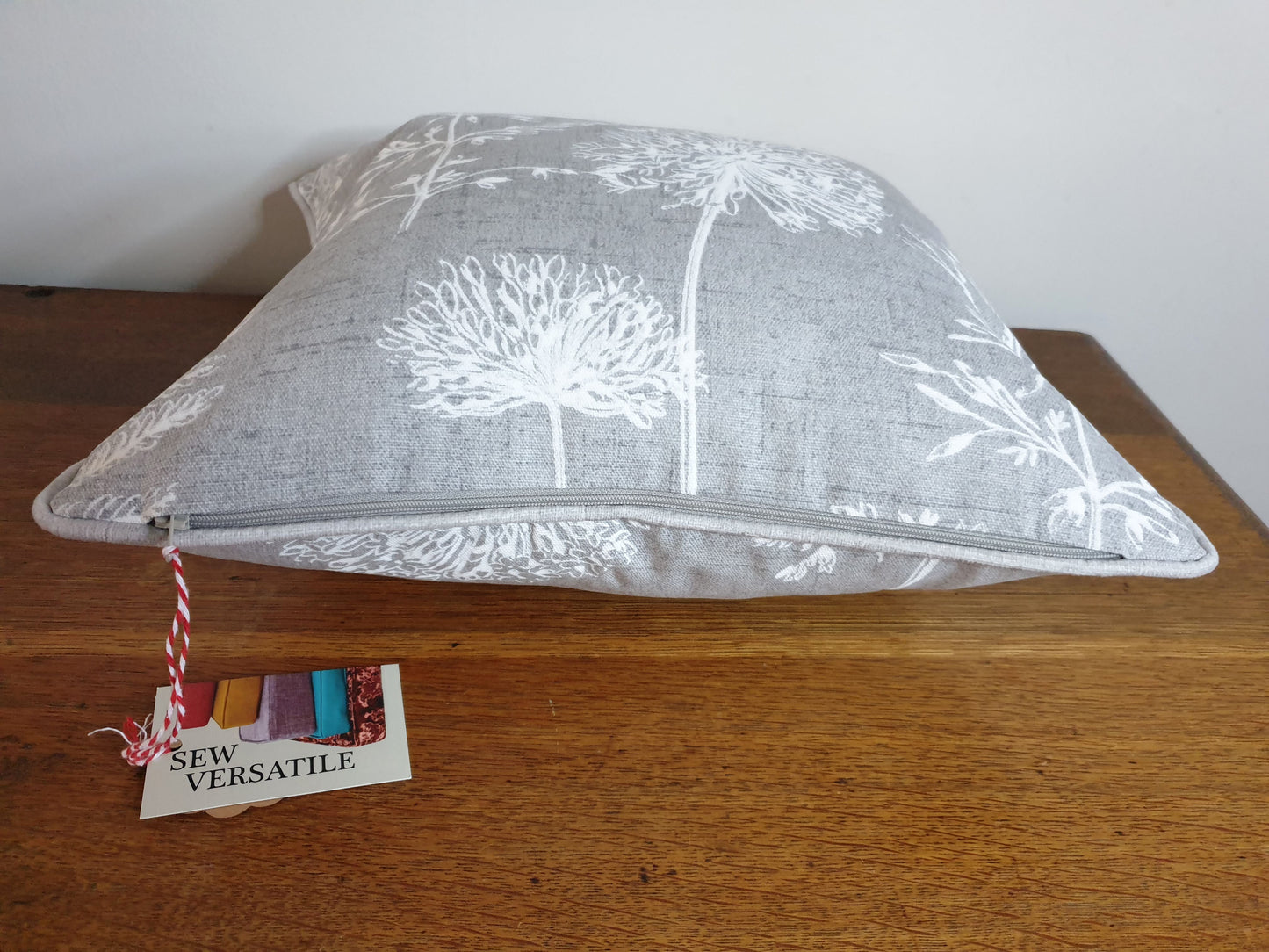 Botanical Grey and White Scatter Cushion Cover
