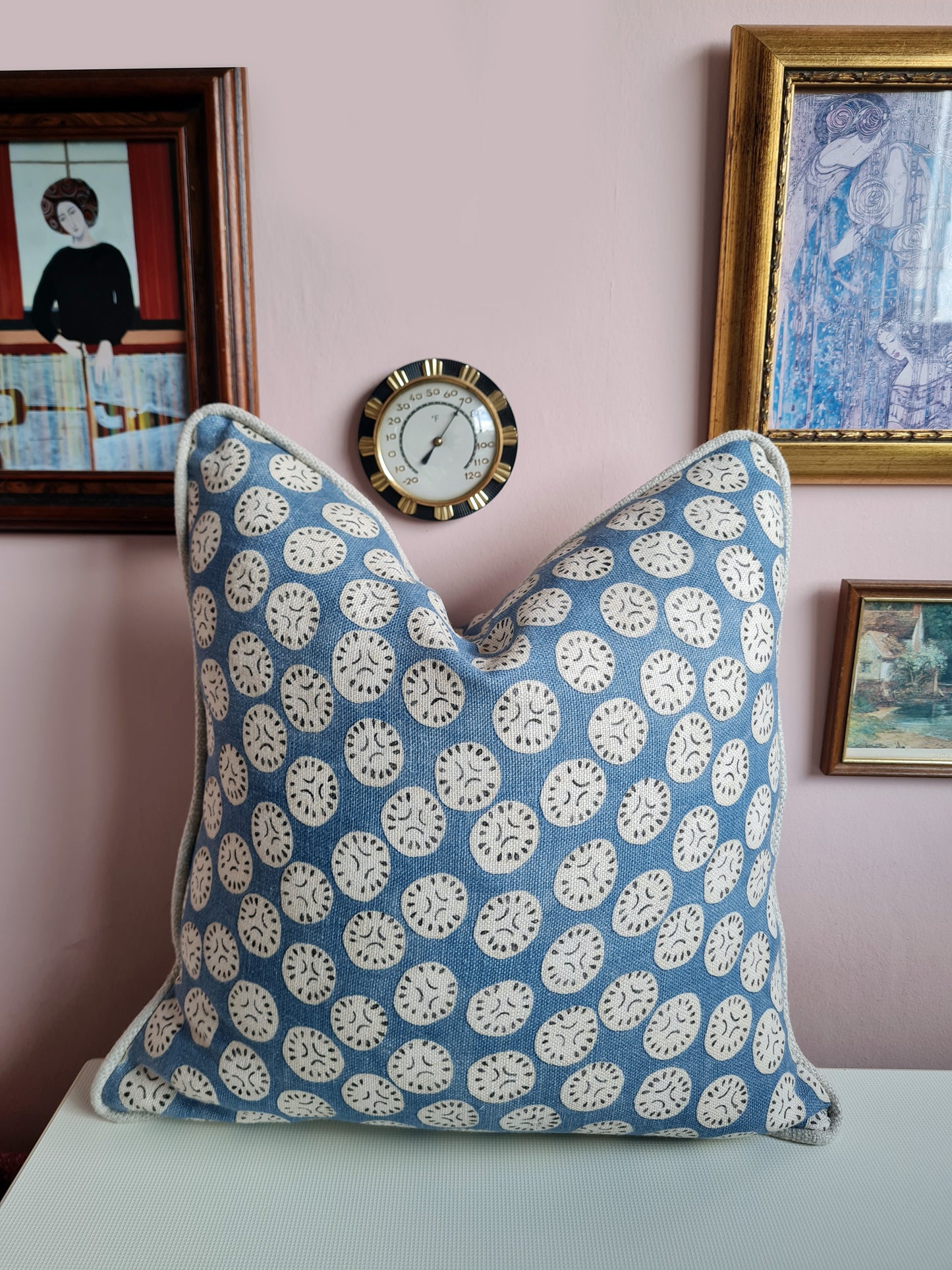 Linen "Bibi" Linwood Print Scatter Cushion Cover