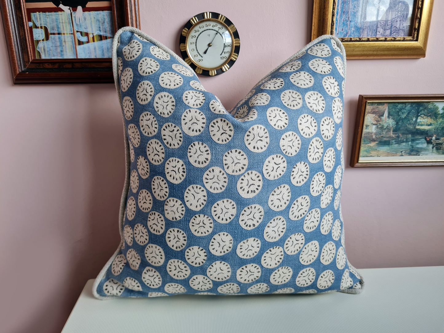 Linen "Bibi" Linwood Print Scatter Cushion Cover